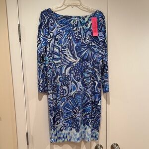 Lilly Pulitzer Hollee Dress in the "Iris Blue Zanzibar Zoo" NWT
